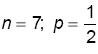 По формуле Бернулли можно подсчитать вероятности всех возможных частот
